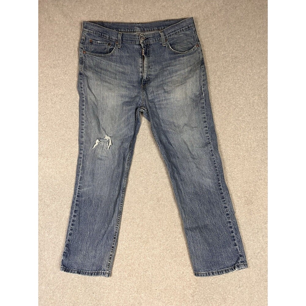 Levis 550 Jeans Mens 38x29 Blue Casual Relaxed Straight Leg Denim Pants